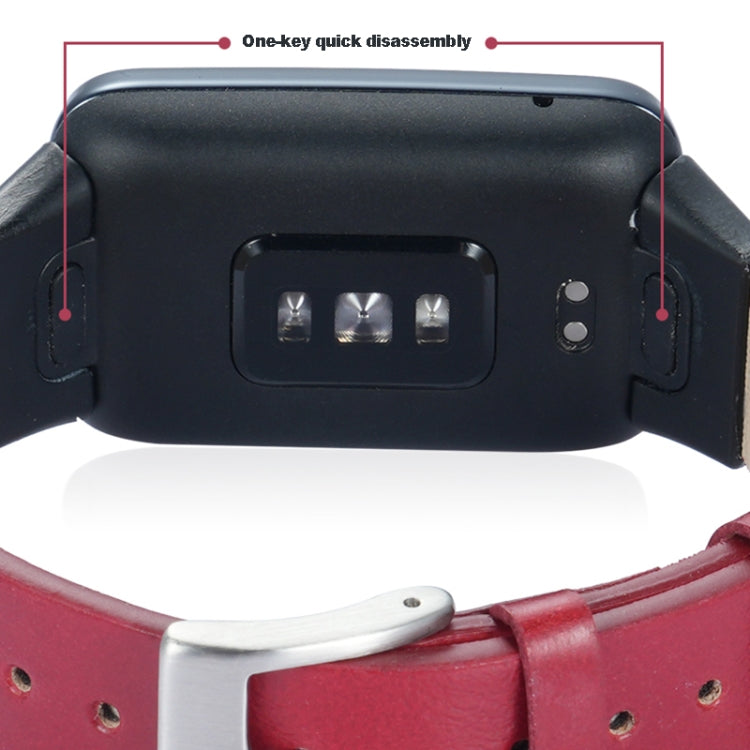 For Xiaomi Mi Band 7 Pro Leather Texture Replacement Watch Band