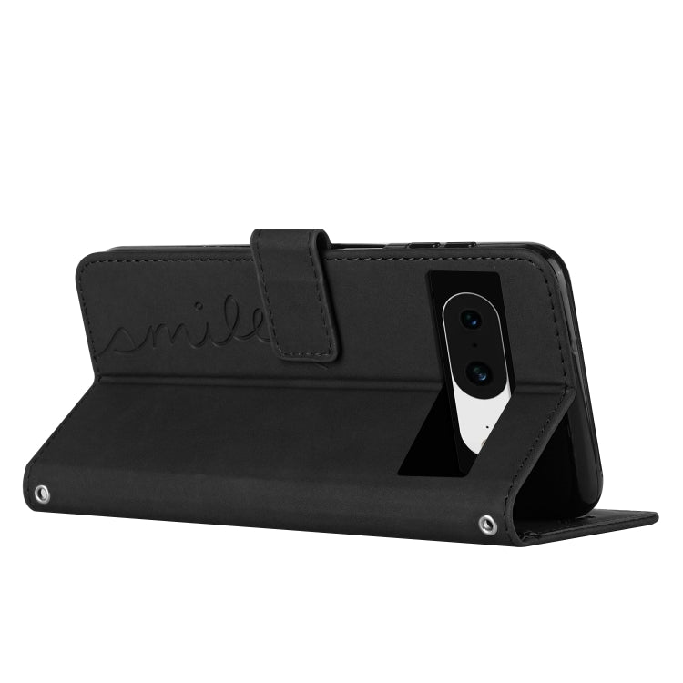 For Google Pixel 8 Skin Feel Heart Pattern Leather Phone Case