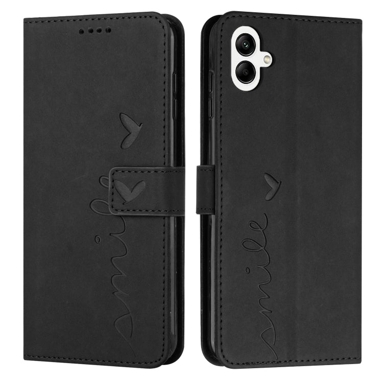 For Samsung Galaxy M14 5G / F14 5G Skin Feel Heart Pattern Leather Phone Case