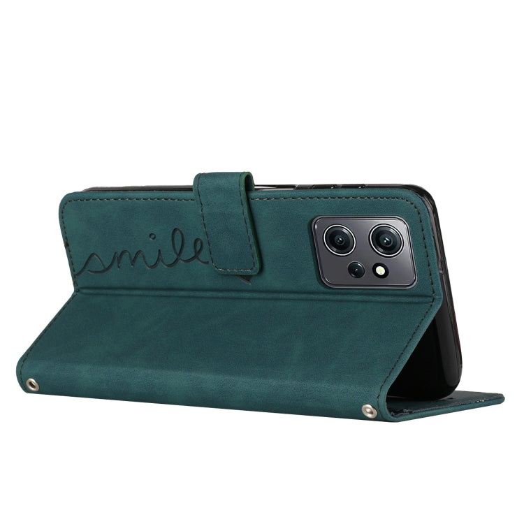 For Xiaomi Redmi Note 12 4G Global Skin Feel Heart Pattern Leather Phone Case