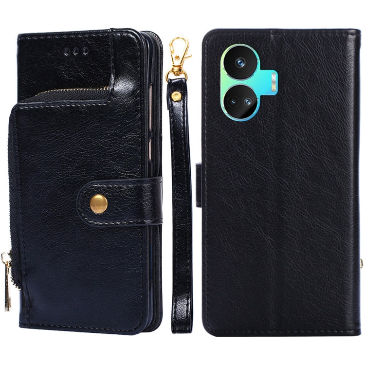 For Realme GT Neo5 SE Zipper Bag Leather Phone Case