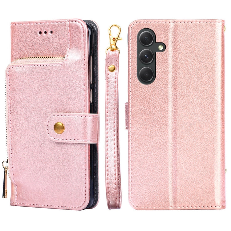 For Samsung Galaxy A54 5G Zipper Bag Leather Phone Case