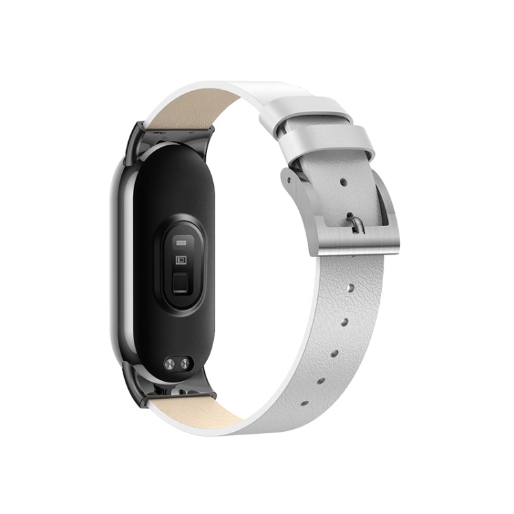 For Xiaomi Mi Band 8 12mm Leather Replacement Watch Band