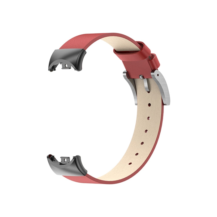 For Xiaomi Mi Band 8 12mm Leather Replacement Watch Band