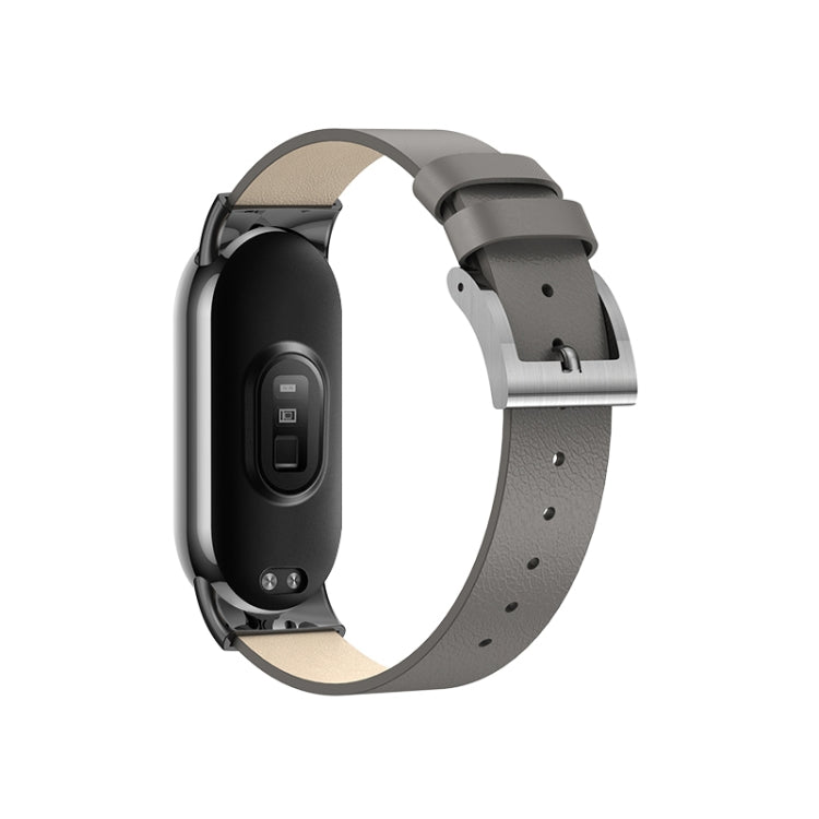 For Xiaomi Mi Band 8 12mm Leather Replacement Watch Band
