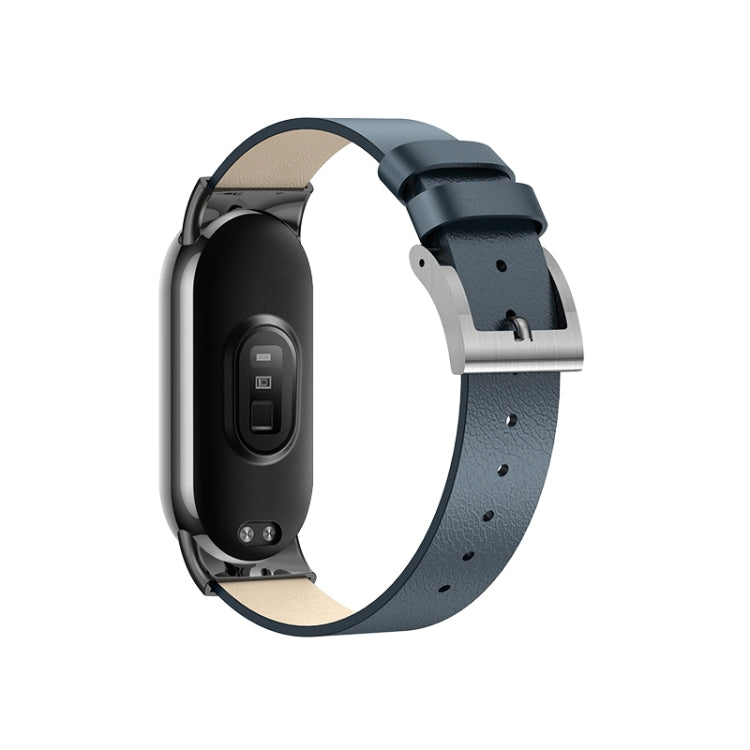 For Xiaomi Mi Band 8 12mm Leather Replacement Watch Band