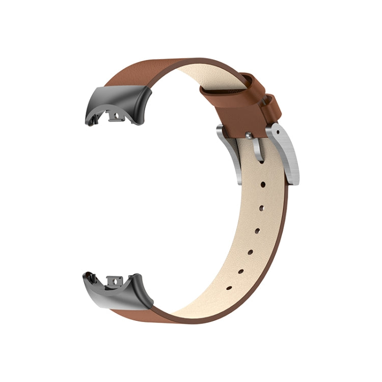 For Xiaomi Mi Band 8 12mm Leather Replacement Watch Band