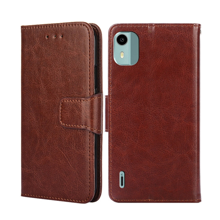 For Nokia C12 Crystal Texture Leather Phone Case