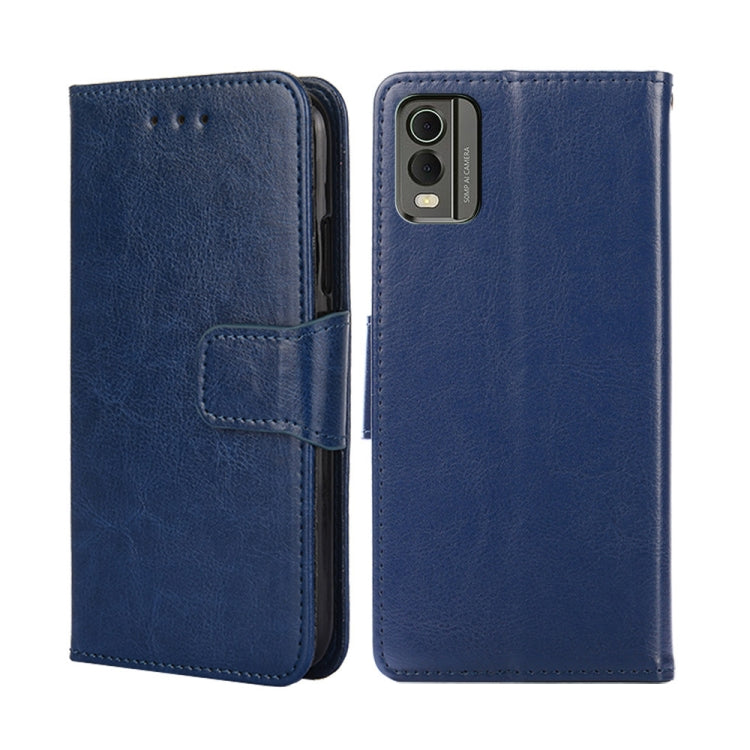 For Nokia C32 Crystal Texture Leather Phone Case