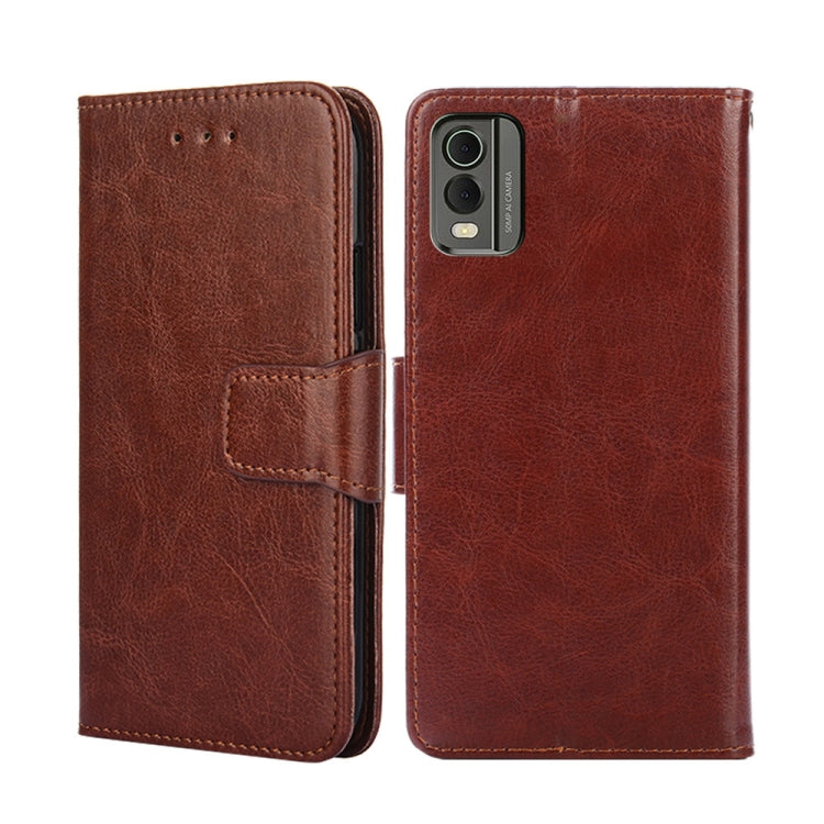 For Nokia C32 Crystal Texture Leather Phone Case