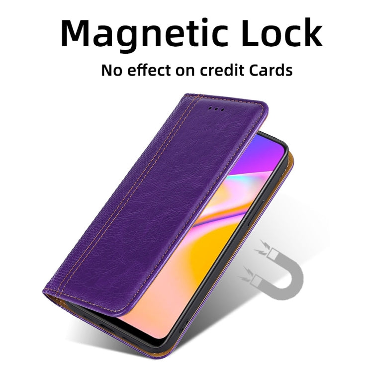 For Xiaomi Redmi Note 12 4G Global Grid Texture Magnetic Flip Leather Phone Case