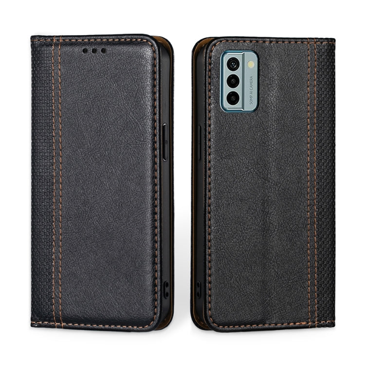 For Nokia G22 Grid Texture Magnetic Flip Leather Phone Case