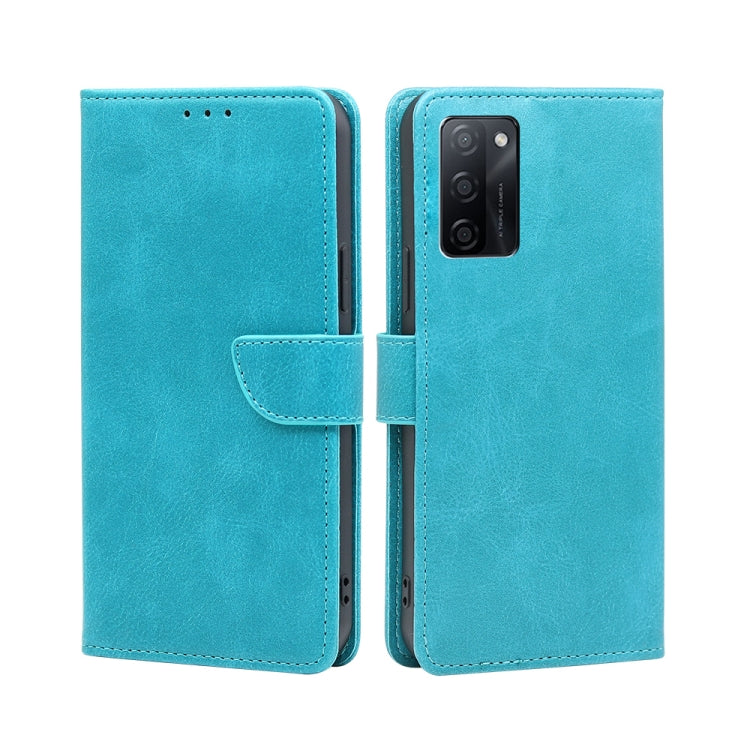 For OPPO A55S 5G Calf Texture Buckle Flip Leather Phone Case