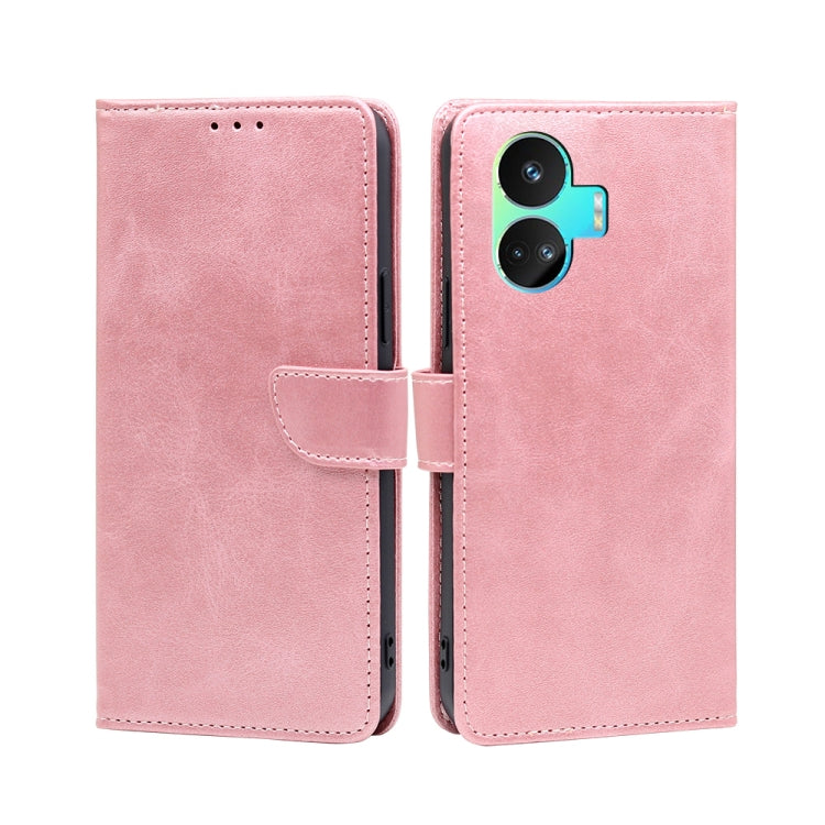 For Realme GT Neo5 SE Calf Texture Buckle Flip Leather Phone Case