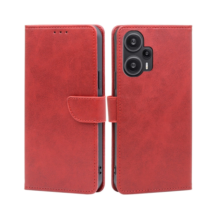 For Xiaomi Redmi Note 12 Turbo Calf Texture Buckle Flip Leather Phone Case