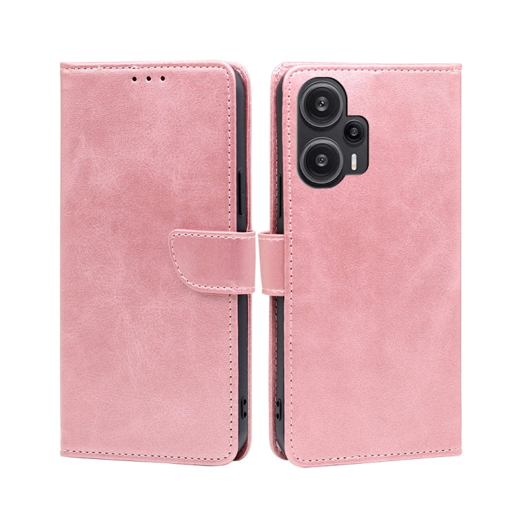 For Xiaomi Redmi Note 12 Turbo Calf Texture Buckle Flip Leather Phone Case