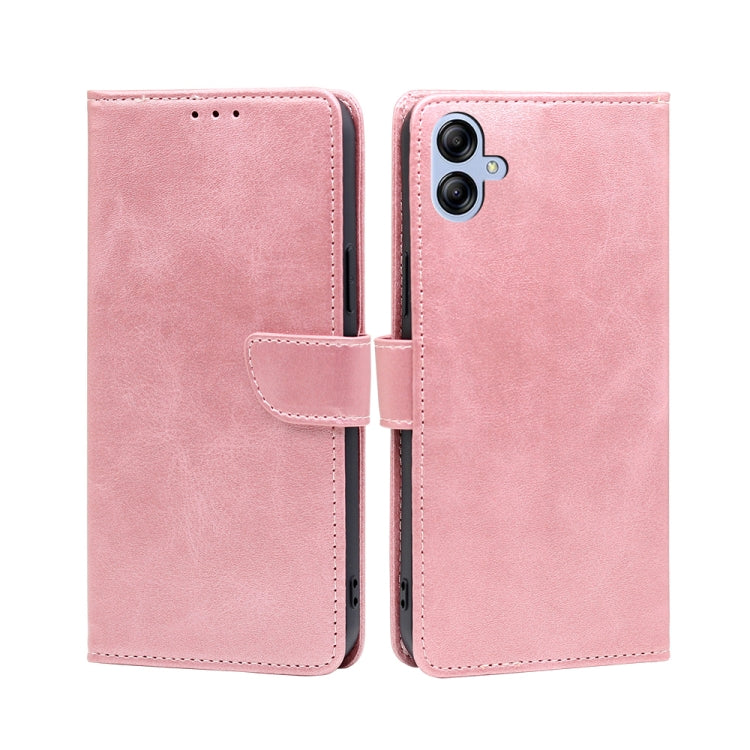 For Samsung Galaxy A04e 4G Calf Texture Buckle Flip Leather Phone Case