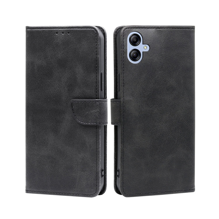 For Samsung Galaxy A04e 4G Calf Texture Buckle Flip Leather Phone Case
