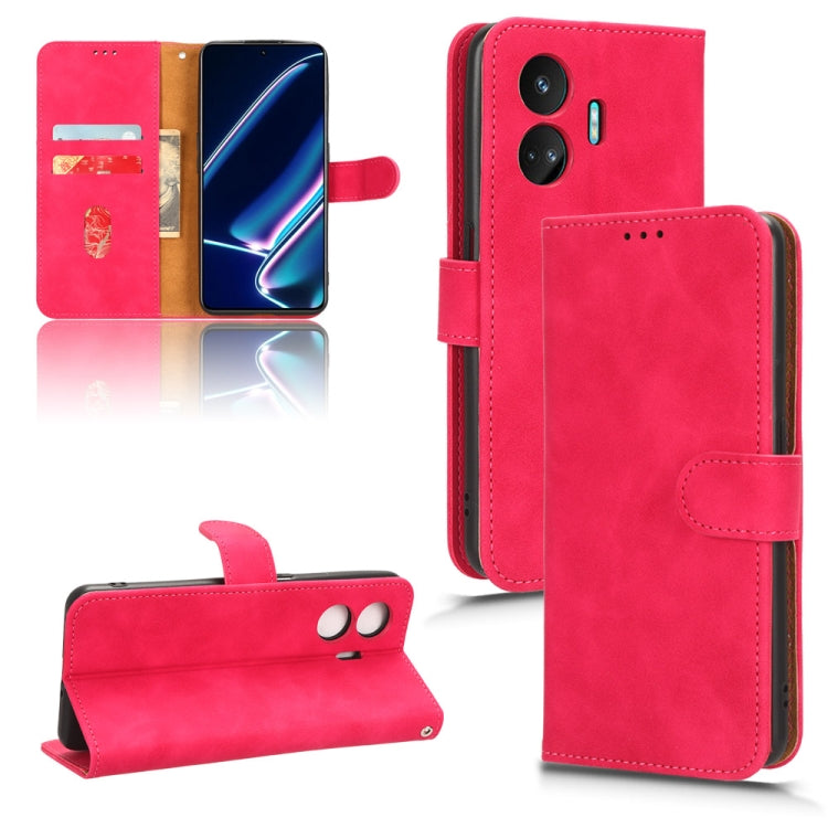 For Realme GT Neo5 SE Skin Feel Magnetic Flip Leather Phone Case