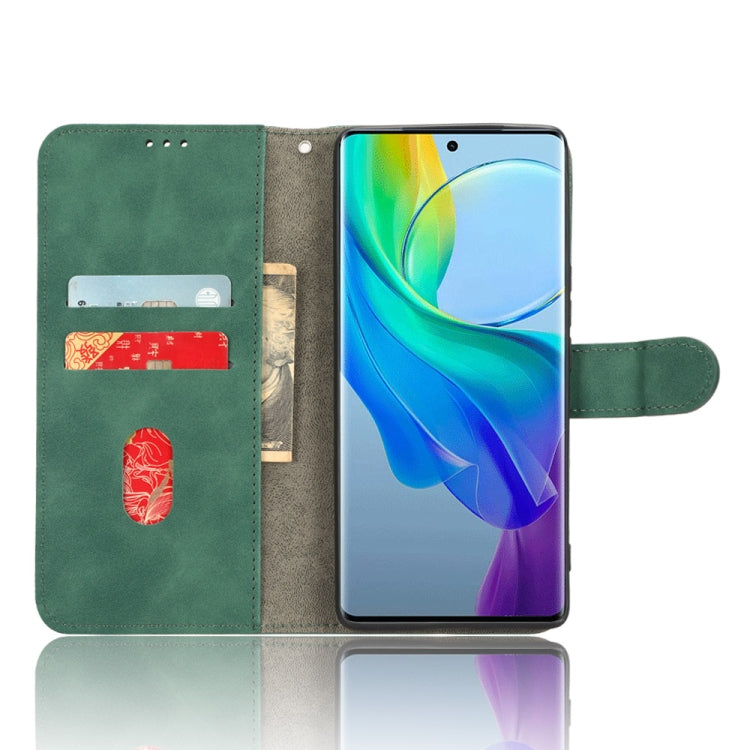 For vivo Y78 Plus Skin Feel Magnetic Flip Leather Phone Case