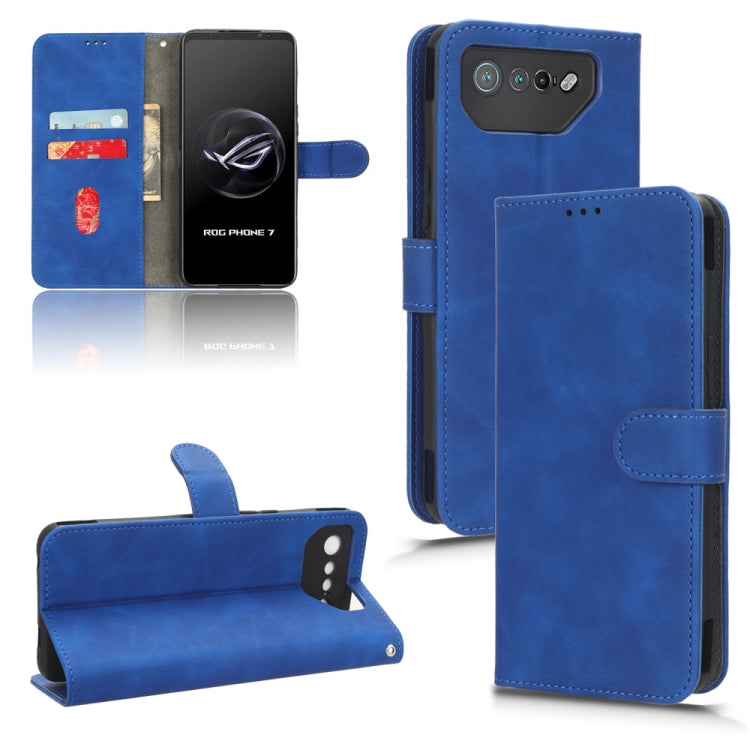 For ASUS ROG Phone 7 Skin Feel Magnetic Flip Leather Phone Case