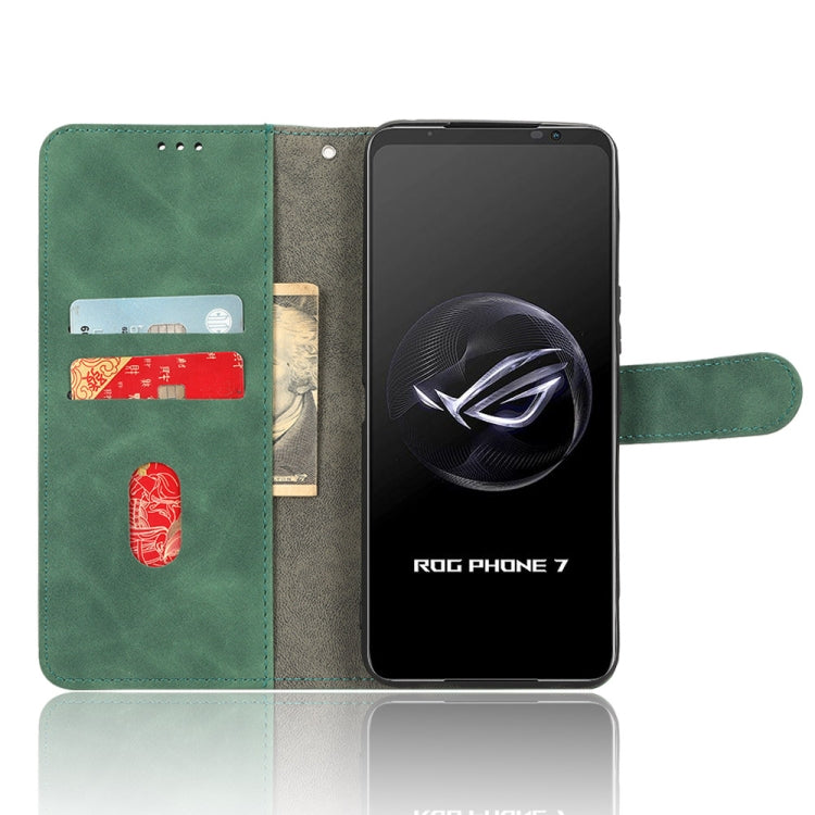 For ASUS ROG Phone 7 Skin Feel Magnetic Flip Leather Phone Case