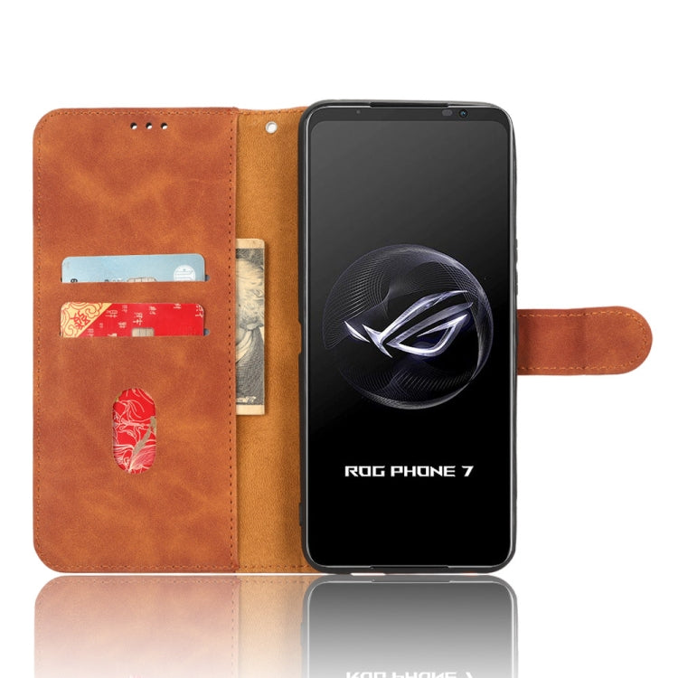 For ASUS ROG Phone 7 Skin Feel Magnetic Flip Leather Phone Case
