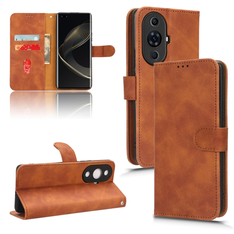 For Huawei nova 11 Pro Skin Feel Magnetic Flip Leather Phone Case