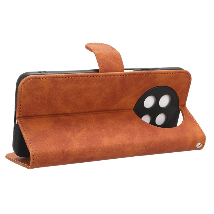 For Huawei Enjoy 60X Skin Feel Magnetic Flip Leather Phone Case