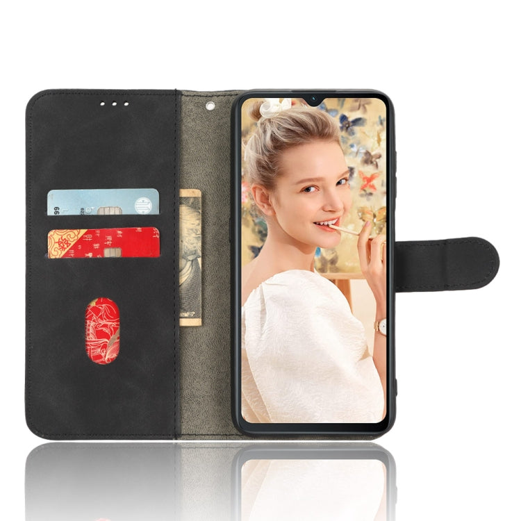 For Oukitel  C32 Skin Feel Magnetic Flip Leather Phone Case