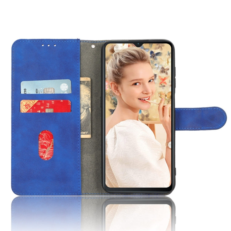 For Oukitel  C32 Skin Feel Magnetic Flip Leather Phone Case