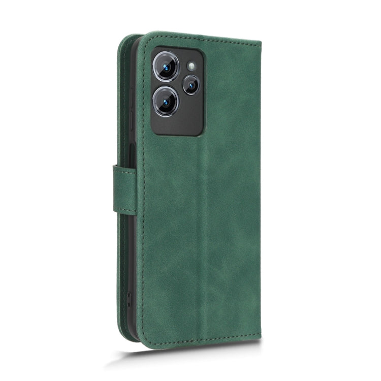 For Oukitel  C32 Skin Feel Magnetic Flip Leather Phone Case