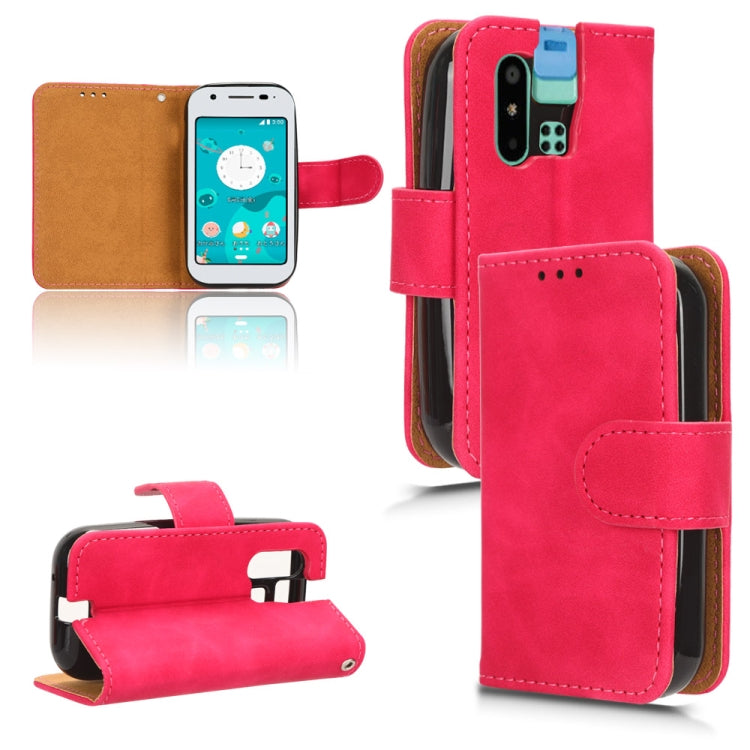 For Sharp MAMORINO6 Skin Feel Magnetic Flip Leather Phone Case
