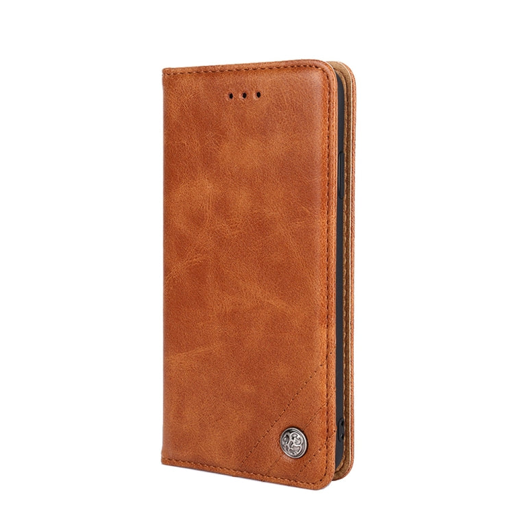 For Xiaomi Redmi Note 12 Turbo Non-Magnetic Retro Texture Horizontal Flip Leather Phone Case