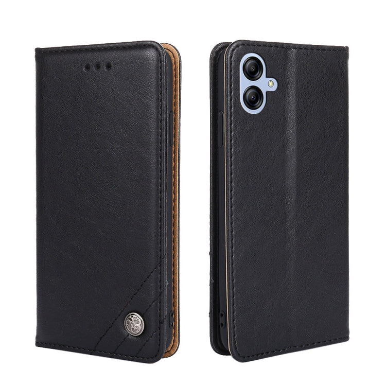 For Samsung Galaxy A04e 4G Non-Magnetic Retro Texture Horizontal Flip Leather Phone Case