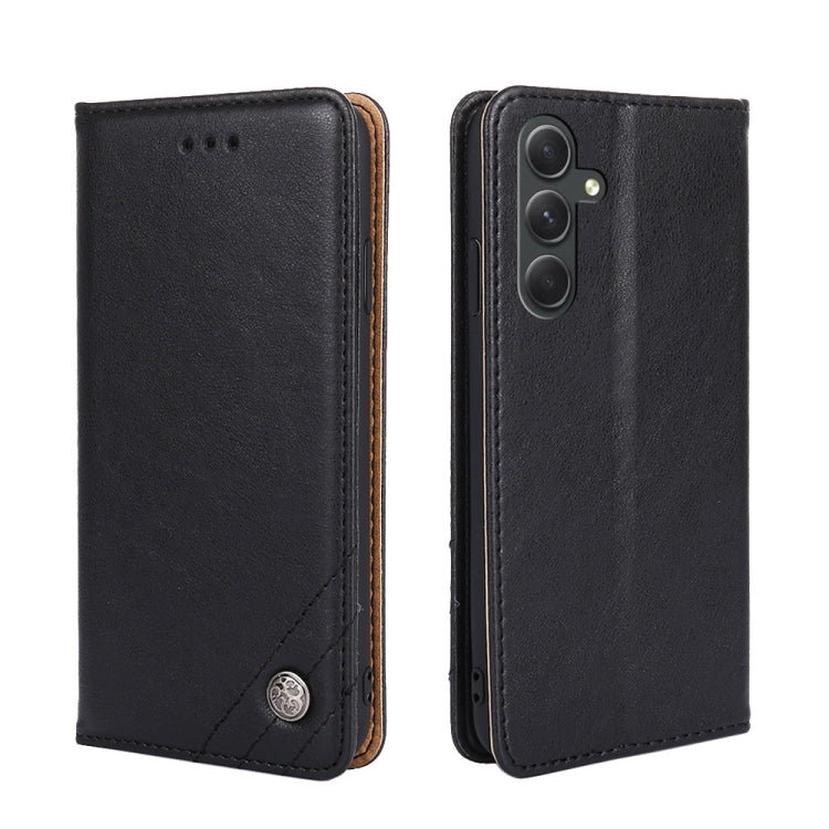 For Samsung Galaxy A54 5G Non-Magnetic Retro Texture Horizontal Flip Leather Phone Case