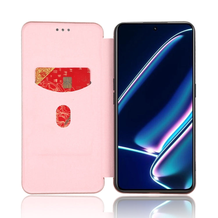 For Realme GT Neo5 SE Carbon Fiber Texture Flip Leather Phone Case