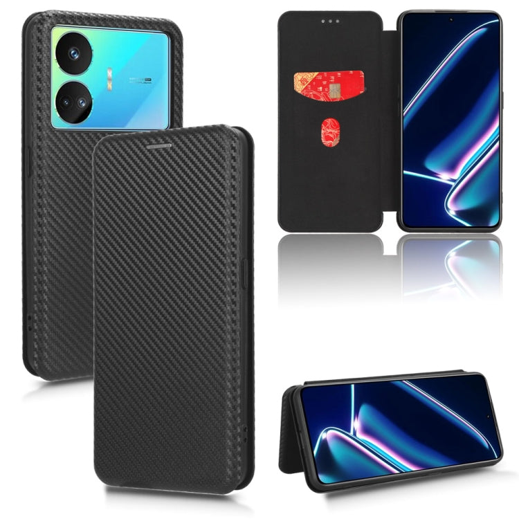 For Realme GT Neo5 SE Carbon Fiber Texture Flip Leather Phone Case