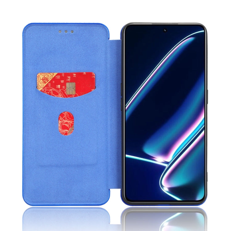 For Realme GT Neo5 SE Carbon Fiber Texture Flip Leather Phone Case