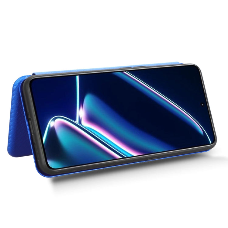 For Realme GT Neo5 SE Carbon Fiber Texture Flip Leather Phone Case