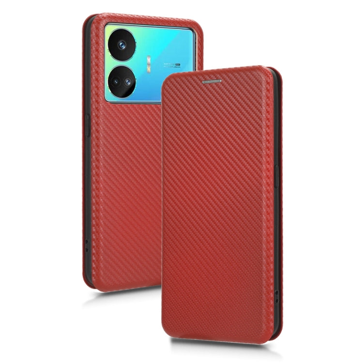 For Realme GT Neo5 SE Carbon Fiber Texture Flip Leather Phone Case