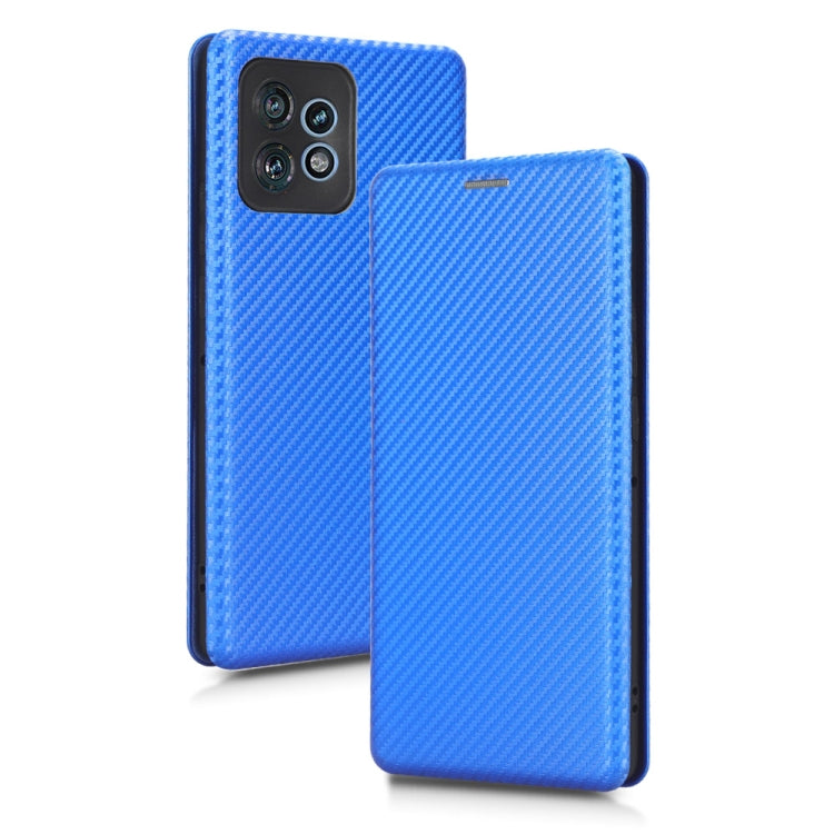 For Motorola Edge 40 Pro Carbon Fiber Texture Flip Leather Phone Case