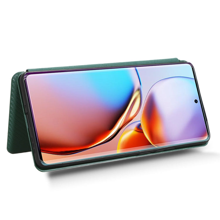 For Motorola Edge 40 Pro Carbon Fiber Texture Flip Leather Phone Case