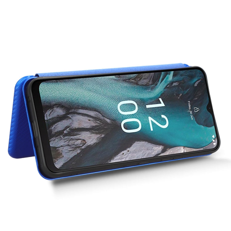 For Nokia C22 Carbon Fiber Texture Flip Leather Phone Case