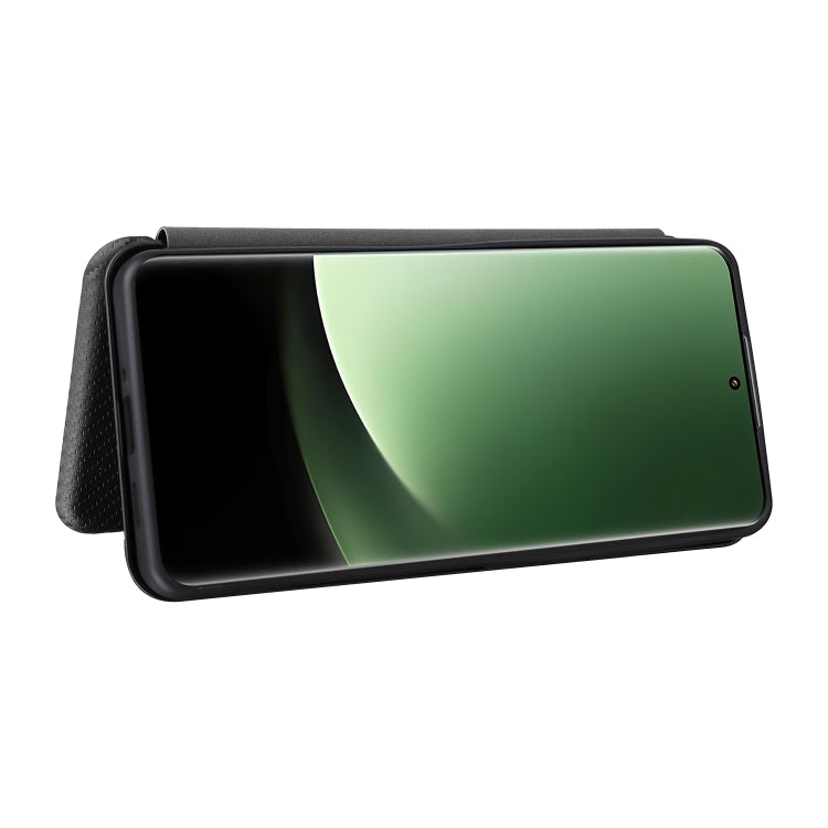 For Xiaomi 13 Ultra Carbon Fiber Texture Flip Leather Phone Case