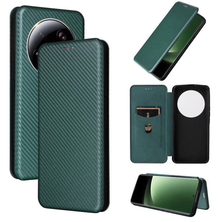 For Xiaomi 13 Ultra Carbon Fiber Texture Flip Leather Phone Case