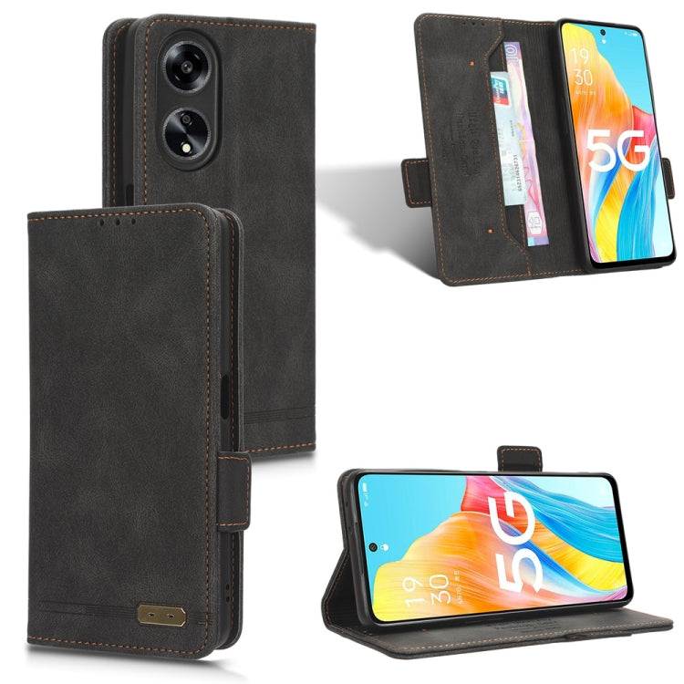 For OPPO A1 5G Magnetic Clasp Leather Phone Case