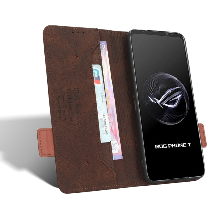 For ASUS ROG Phone 7 Magnetic Clasp Leather Phone Case