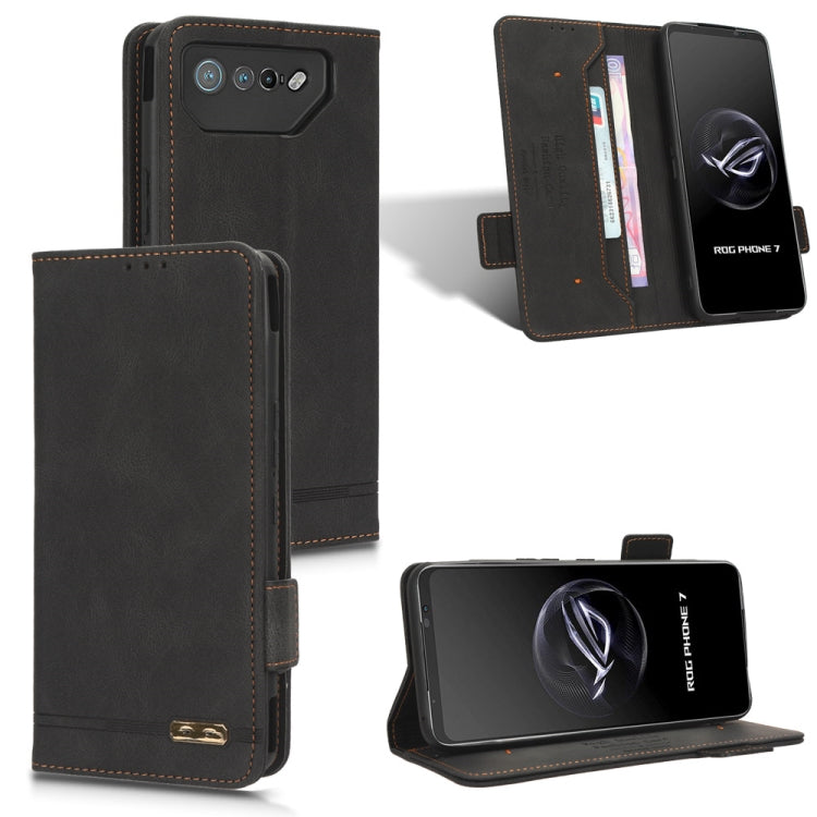 For ASUS ROG Phone 7 Magnetic Clasp Leather Phone Case