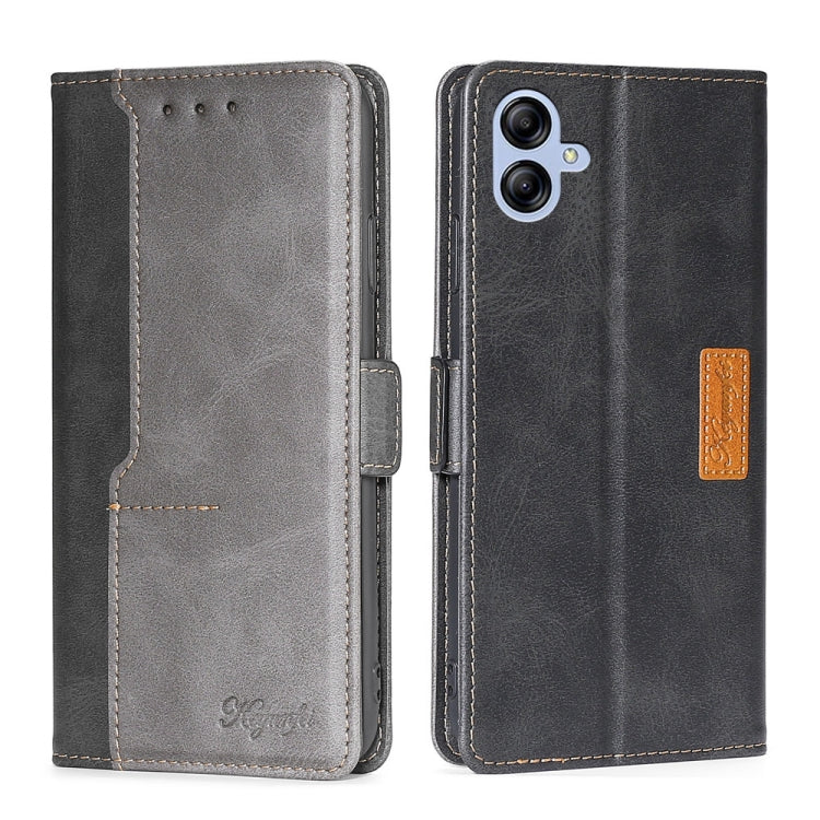 For Samsung Galaxy A04e 4G Contrast Color Side Buckle Leather Phone Case